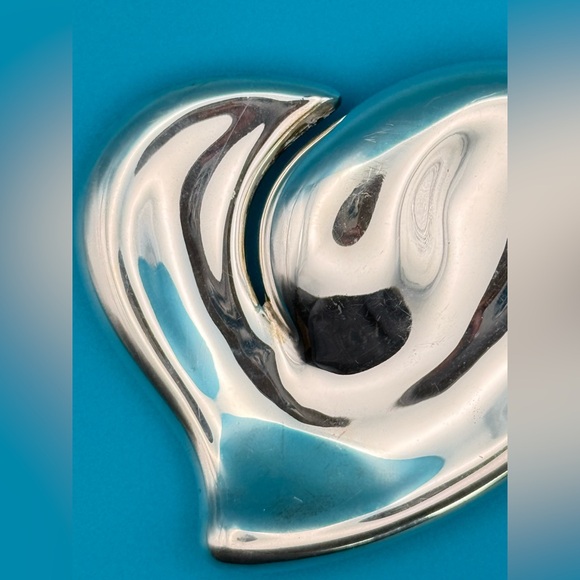 Tiffany & Co Elsa Peretti Silver Heart Belt Buckle Italy - Vintage! - Picture 13 of 16
